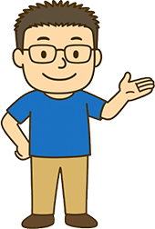 お問い合わせを案内するスマイルカーゴのスタッフのイラスト